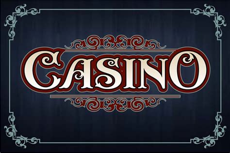 casino free font